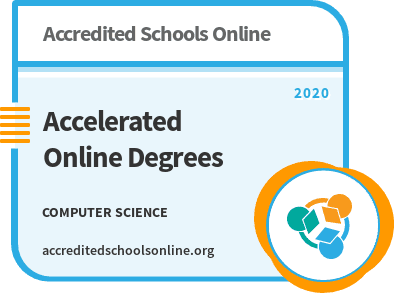 Accelerated Online Computer Science Degrees badge